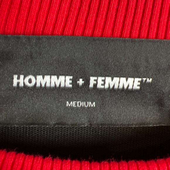 HOMME FEMME Unisex Cotton T-Shirt Black Red SIZE M. NWOT Streetwear - Picture 6 of 9